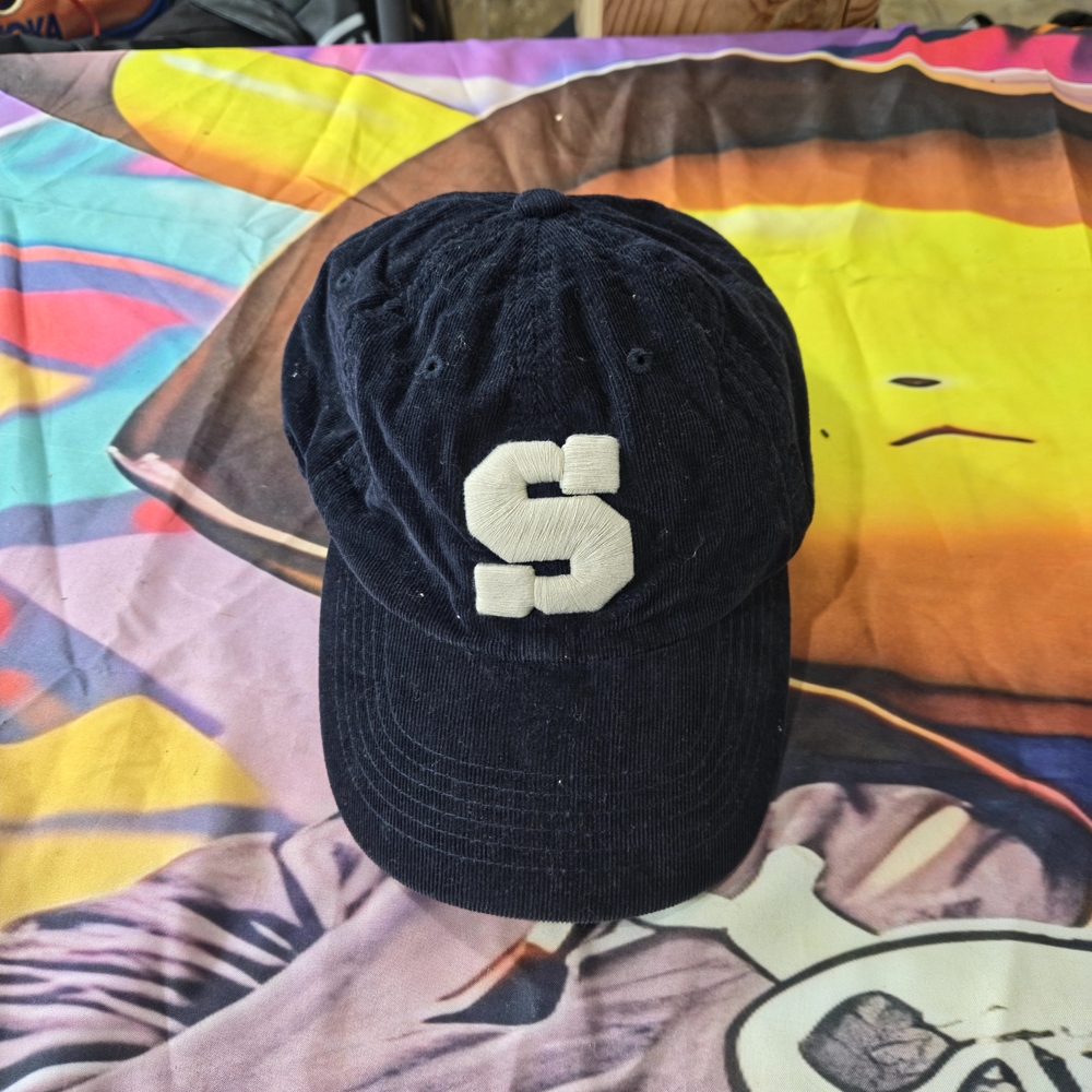Vintage Penn State Nittany Lions College Vault Corduroy Hat – Navy Blue “S” Logo